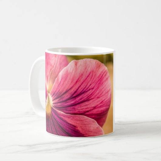 5880-Red Pansy Coffee Mok (Voorkant links)