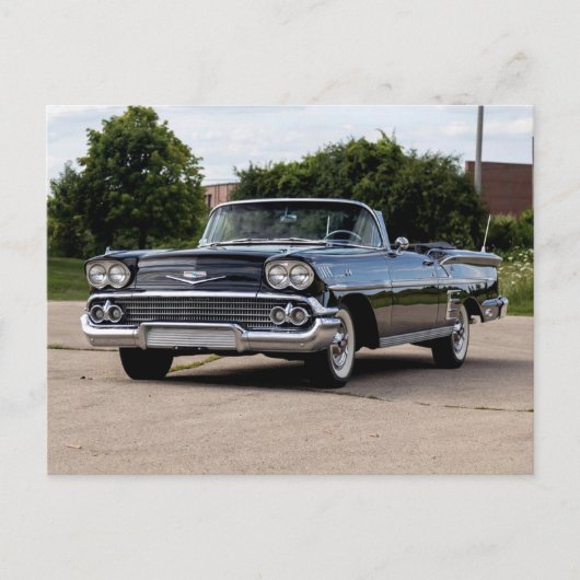 58' Chevy Convertible Briefkaart (Voorkant)