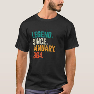 58 jaar oude leggende sinds januari 1964 58ste geb t-shirt