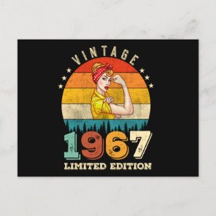 58 Jaar Verjaardag 1967 Vintage 58ste Verjaardag V Briefkaart