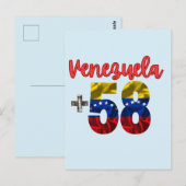 58 Venezuela Pride Authentieke Venezolaanse roots Briefkaart (Voorkant / Achterkant)