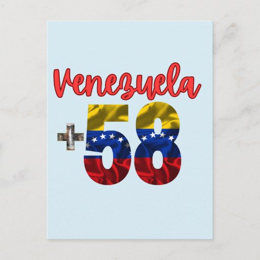 58 Venezuela Pride Authentieke Venezolaanse roots Briefkaart (Voorkant)