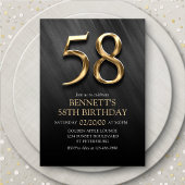 58e Invitation d'anniversaire