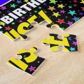 58e verjaardag — Fun, kleurrijk Star Field Pattern Legpuzzel (Zijkant)