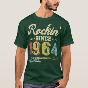 58e verjaardag gitaar Rockin sinds 1964 Gui T-shirt