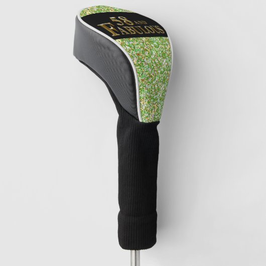 58e verjaardag golfheadcover (Schuin)