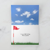 58ste verjaardag golf op gras kaart (Binnen)