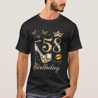 58th Het is mijn verjaardagsfeestje 58 jaar oud 58 T-shirt