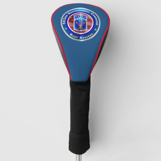 593rd Sustainment Command “Rust Zeker” Golfheadcover (Voorkant)