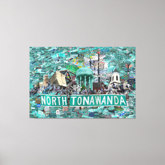 59.26" x 40.00 Stretched Canvas - Streets of NT  Afdruk