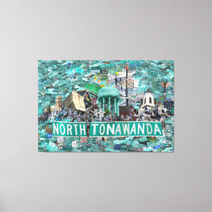 59,26" x 40,00 Toile tendue - Rues de NT