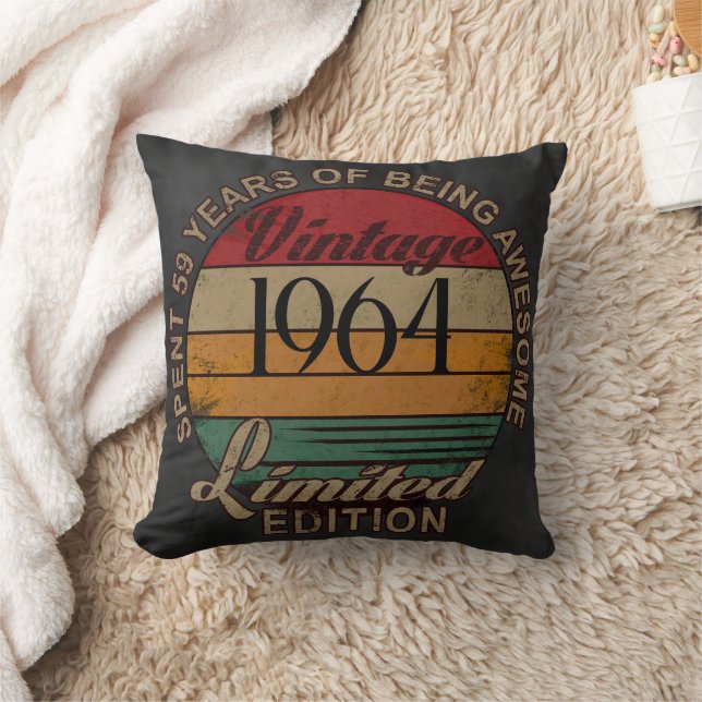 59 ans de génial ! Coussin de fête d'anniversaire (Couverture)