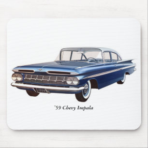 "59 Chevy Impala Mousepad Muismat