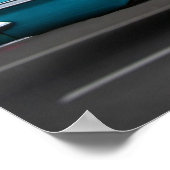 "59 Chevy in Blue Poster (Hoek)