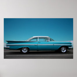 "59 Chevy in Blue Poster