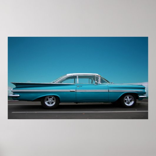 "59 Chevy in Blue Poster (Voorkant)