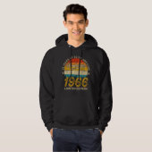 59 jaar oud 1966 Retro Geweldige 59ste verjaardag Hoodie (Voorkant volledig)