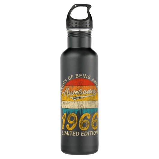 59 jaar oud 1966 Retro Geweldige 59ste verjaardag  Waterfles (Voorkant)