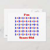 59 jaar oud! briefkaart (Voorkant / Achterkant)