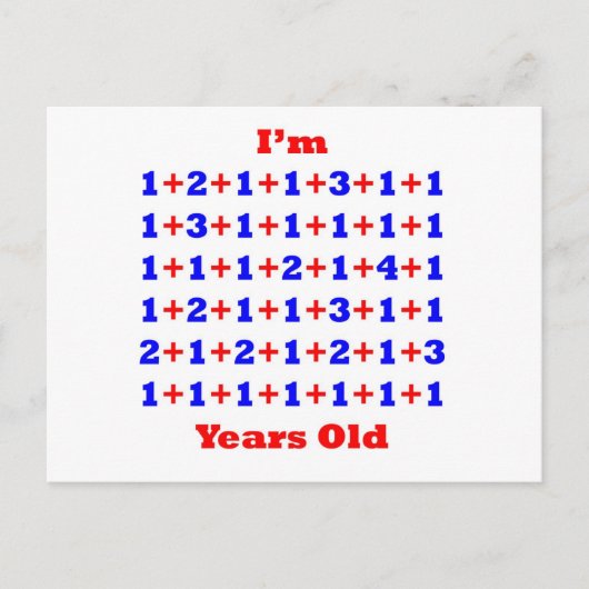 59 jaar oud! briefkaart (Voorkant)