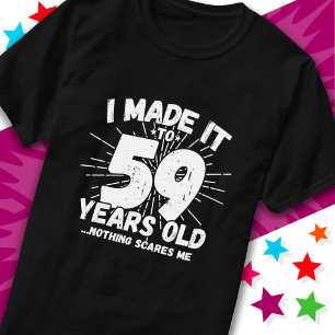 59 Jaar Oud Sarcastisch Meme Grappig 59e Verjaarda T-shirt