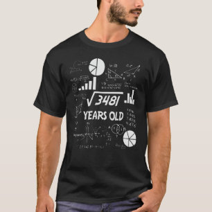 59 jaar oude dagelijkse Wiskunde leraar 59e verjaa T-shirt