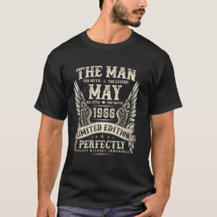 59 jaar oude geschenken voor mannen mei 1966 59th t-shirt