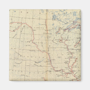 59 Navigeerbare rivieren, routes 1890 Magneet