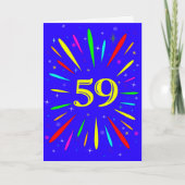 59e anniversaire carte d'explosion (Devant)