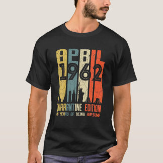 59e geboortedag april 1962 Mannen Vrouwen 59e verj T-shirt