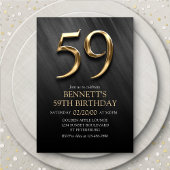 59e Invitation d'anniversaire