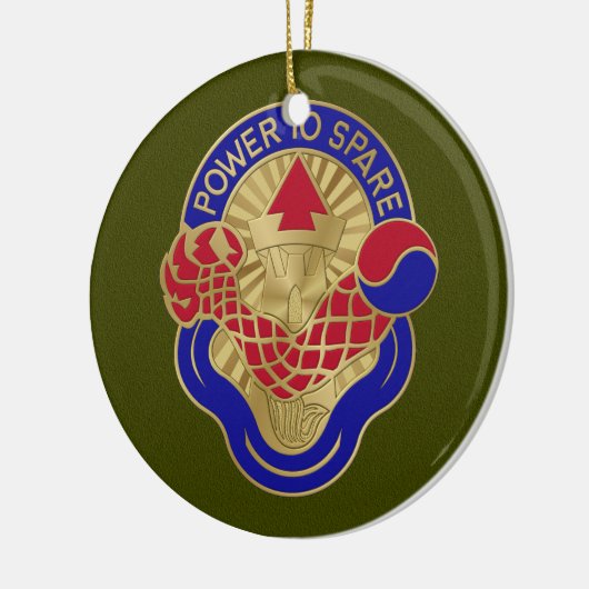 59e Ordnance Brigade-keramisch sieraad Keramisch Ornament (Links)