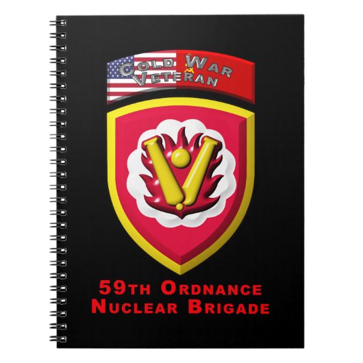 59e Ordnance Brigade "Koude Oorlog Nucleaire Deter Notitieboek (Voorkant)