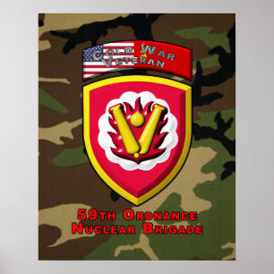 59e Ordnance Brigade "Koude Oorlog Nucleaire Deter Poster