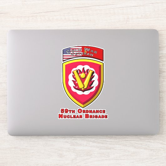 59e Ordnance Brigade "Koude Oorlog Nucleaire Deter Sticker (Computer)
