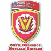 59e Ordnance Brigade "Koude Oorlog Nucleaire Deter Sticker (Voorkant)