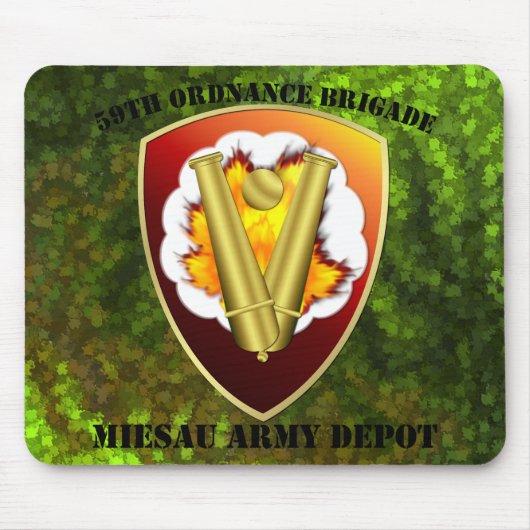 59e Ordnance Brigade Patch Muismat (Voorkant)