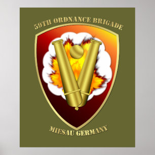 59e Ordnance Brigade Patch Poster
