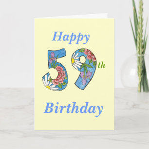 59e verjaardag Kaart