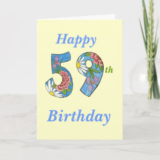 59e verjaardag Kaart