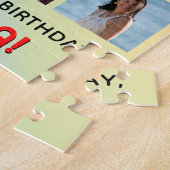 59e verjaardag: Leuke regenboog #, Aangepaste naam Legpuzzel (Zijkant)