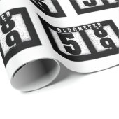 59e verjaardag Odometer Cadeaupapier (Rol Hoek)