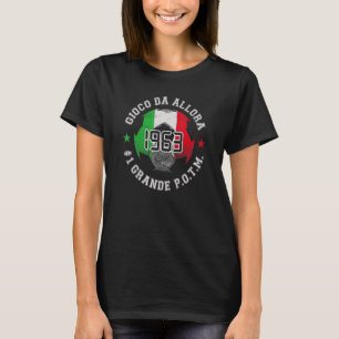 59e verjaardag Voetbal Italië geboren in 1963 59 j T-shirt
