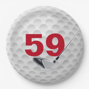 59th Birthday Golf Ball Design Paper Bord