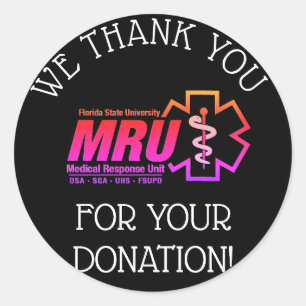 5.000 euro per evenement, dank u stickers