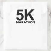 5.000 Marathon Ovale Sticker (Tas)