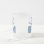 5.000 run Blue Matglas Koffiemok (Center)