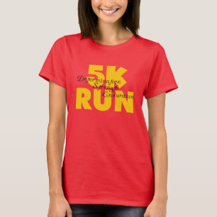 5.000 Runtime Yellow Running Athletics Sports T-shirt