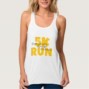 5.000 Runtime Yellow Running Athletics Sports Tanktop