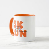 5.000 Sinaasappel uitvoeren Mok (Voorkant links)